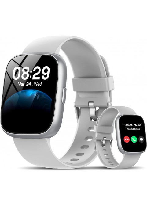 Smart Watch-1.83" HD Touchscreen Fitness Tracker with Bluetooth Calling-Grey