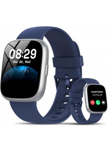 Smart Watch-1.83" HD Touchscreen Fitness Tracker with Bluetooth Calling-Blue