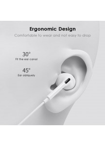 Type-C In-ear Headphones Wired, White(Single shot is not delivered)