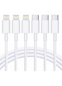 USB C to Lightning Cable 3Pack 6FT  Certified (Not shipped alone)