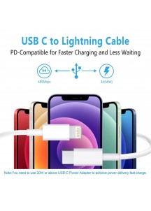 USB C to Lightning Cable 3Pack 6FT  Certified (Not shipped alone)